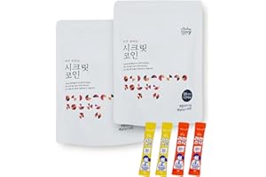 KULOSORY Secret Coin Broth (4g x 20 Tablets) 2Packs With Korean Ramen Soup Powder 4ea / Original Deep Taste/Freeze-Dried, 19 Types of Korean Natural Ingredients Broth Cube