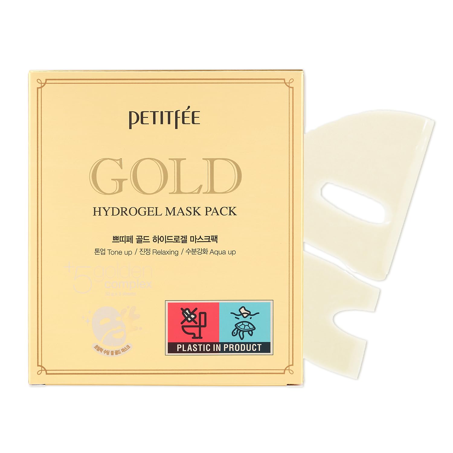 [Petitfee] Gold Hydrogel Mask Pack 5ea/box