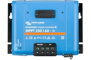 Victron Energy SmartSolar MPPT Tr Solar Charge Controller (Bluetooth) - Charge Controllers for Solar Panels - 250V, 60 amp, 12/24/36/48-Volt
