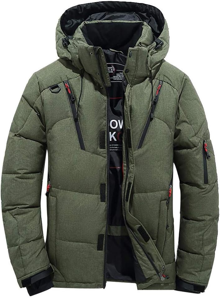 SEWORLD Men Boys Casual Warm Hooded Winter Zipper Coat Outwear Jacket Top Blouse