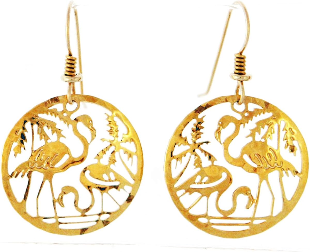 Wild Bryde Jewelry Two Flamingoes dangle earrings Jewelry