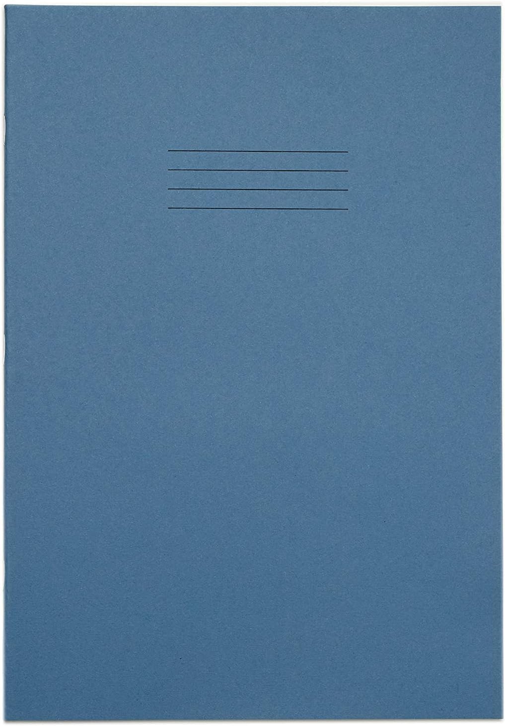 Rhino A4 Exercise Books, 32-Page/Top Half Blank & Bottom Half 13mm Lined Paper Notebook, 1-Pack, Office & School Stationery Supplies, Light Blue