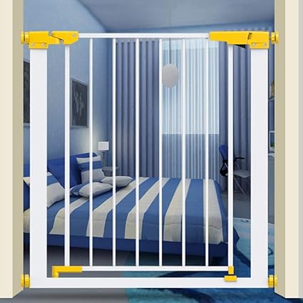 Jhuen Safety Gates Extra Wide Baby Gate With Pet Door Attach To