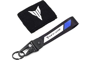 ZYAKOMO Compatible with MT09 2025 2024 2023 MT 09 2022 MT-09 SP 2021 MT09SP 2025 Tracer 9GT Tracer 9 Motorcycle Brake Fluid Reservoir Sock Cover Oil Cup Sock Key Chain
