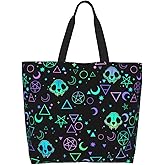 LUVOADALA Camouflage Camo Large Tote Bag Casual Shoulder Bags Reusable Grocery Handbag For Women Travel Shopping Gym