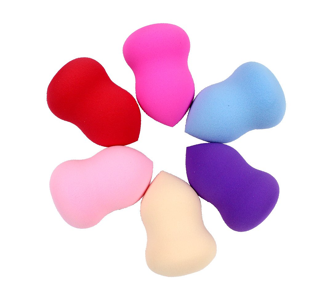 Ranvi Gourd Sponge Bottle Flawless Smooth Makeup Powder Puff Beauty Sponge,4 PCS,Random Color