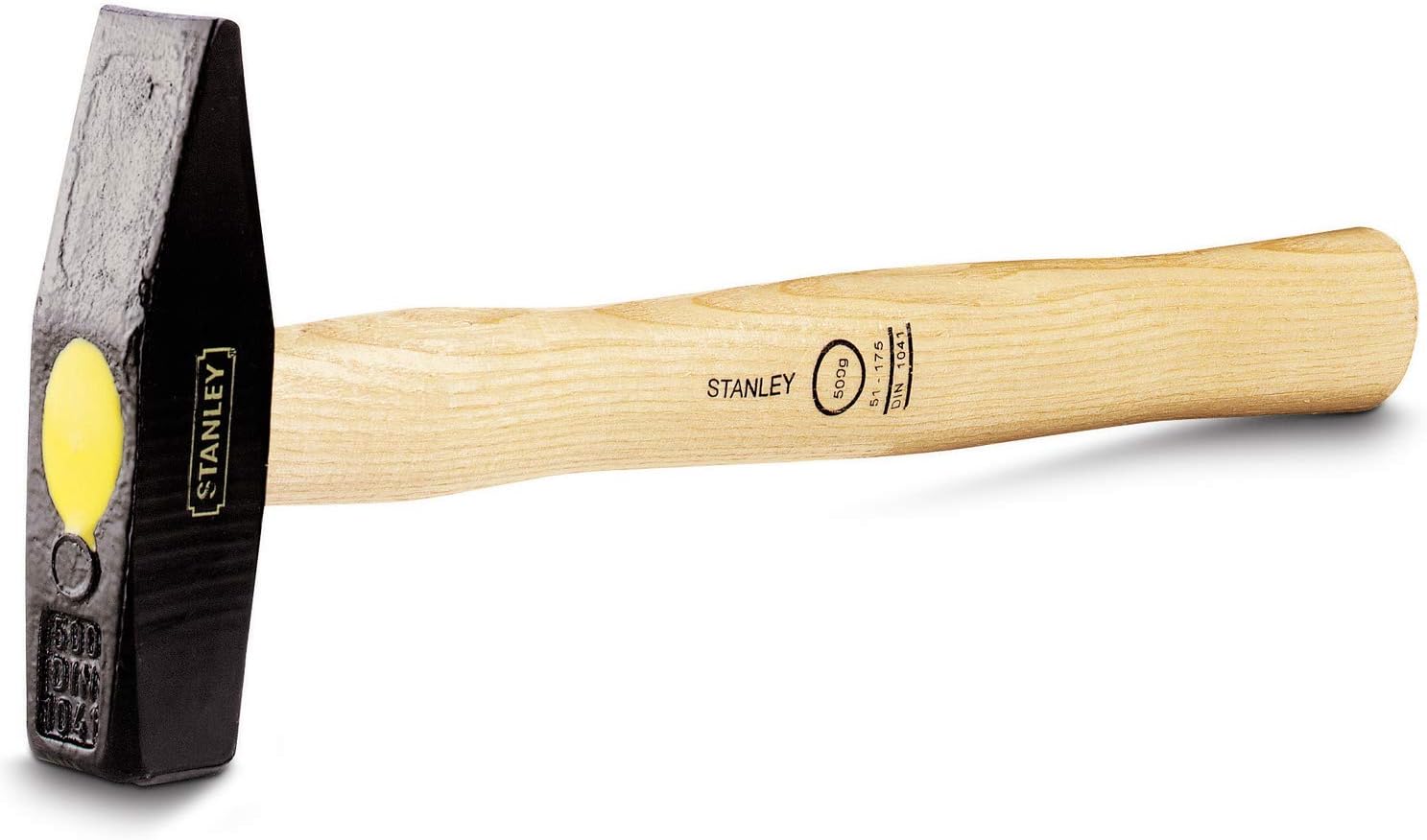 Stanley 1-51-175 Brick Hammer with Wooden Handle, Black/Brown, 500 g