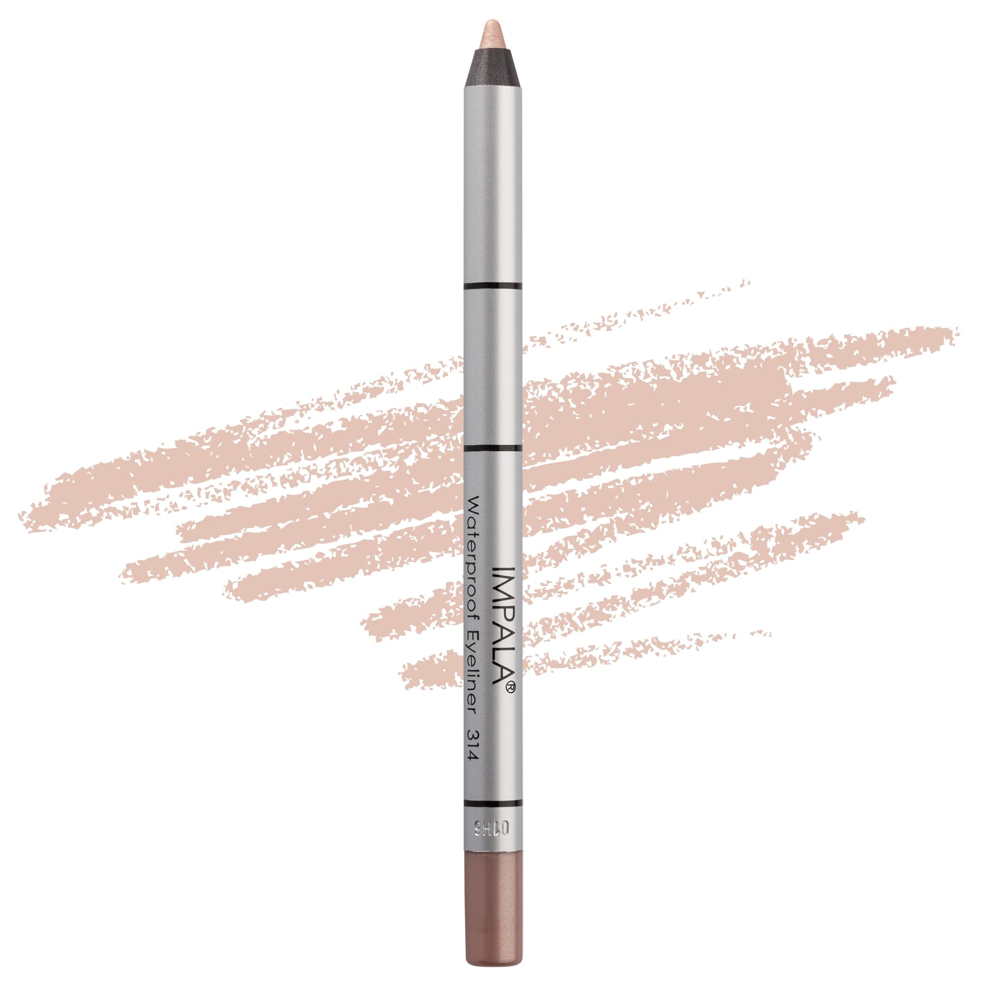 IMPALA | Creamy Waterproof Champagne Eyeliner Pencil 314 | Defined Contour or Smokey Effect | Dense and Creamy Texture, Easy to Apply | Bright, Long-Lasting, and Water-Resistant Color