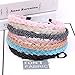 Ruihfas 4 Pieces Elegant Beaded Crystal Headband Bead Hair Band Hair Hoop Accessories for Women Girls
