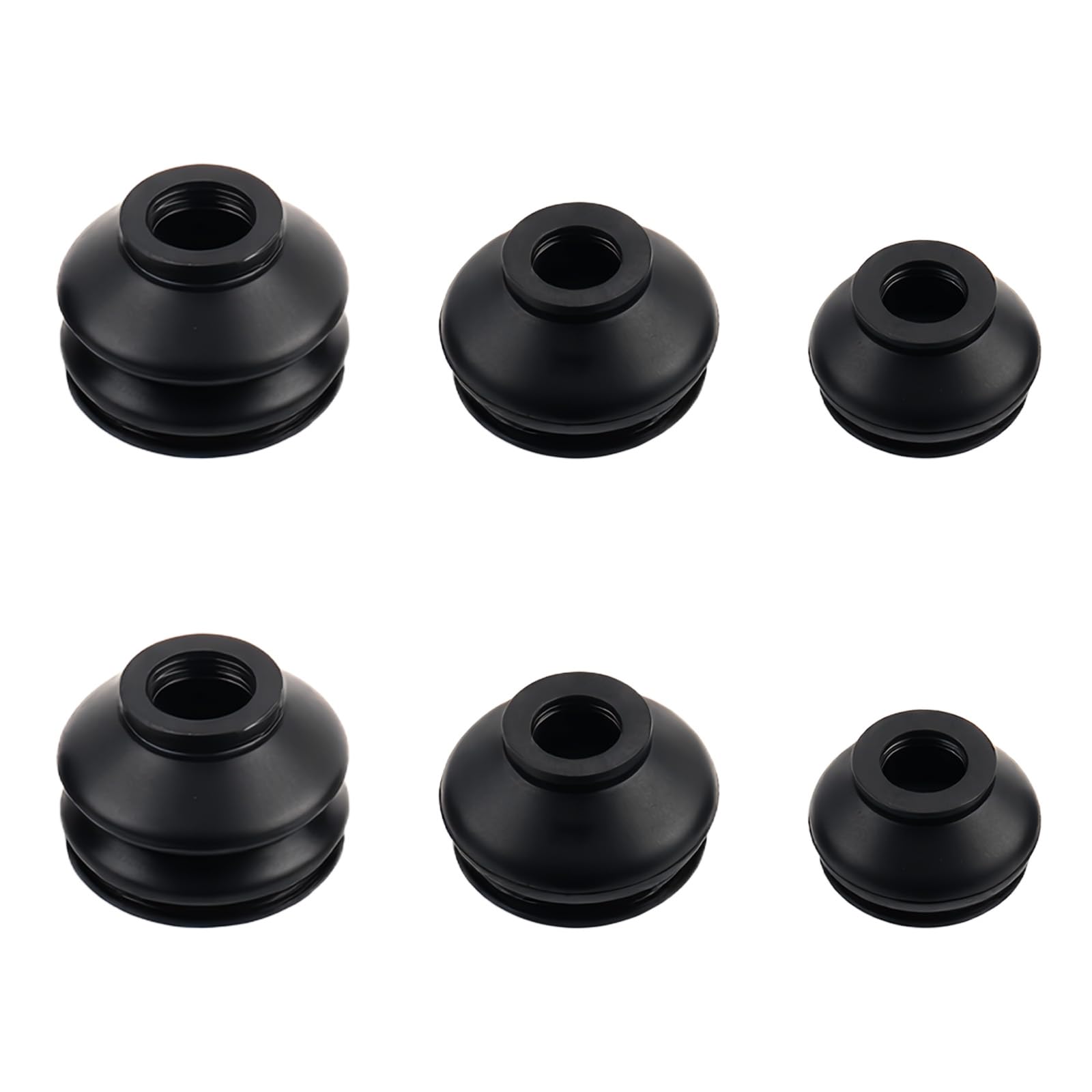 Photo 1 of 6PCS Car Tie Rod Boot,Rubber Ball Joint Boot Replacement for Avoiding Dust from Entering Ball Joints,Professional Car Accessories Tie Rod End Boots for Auto Steering System (6PCS)