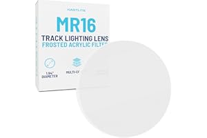 KastLite Frosted Halo Track Light Head Filter – Acrylic MR16 WAC Bulb Lens – Replacement Cover for Ceiling Fixtures, Spotlights & Flood Lights – LED/Fluorescent Landscape Lighting Colored Lenses