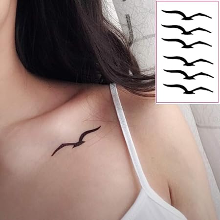 Ljmljm 3 Pièces Imperméable Oiseaux Autocollant De Tatouage