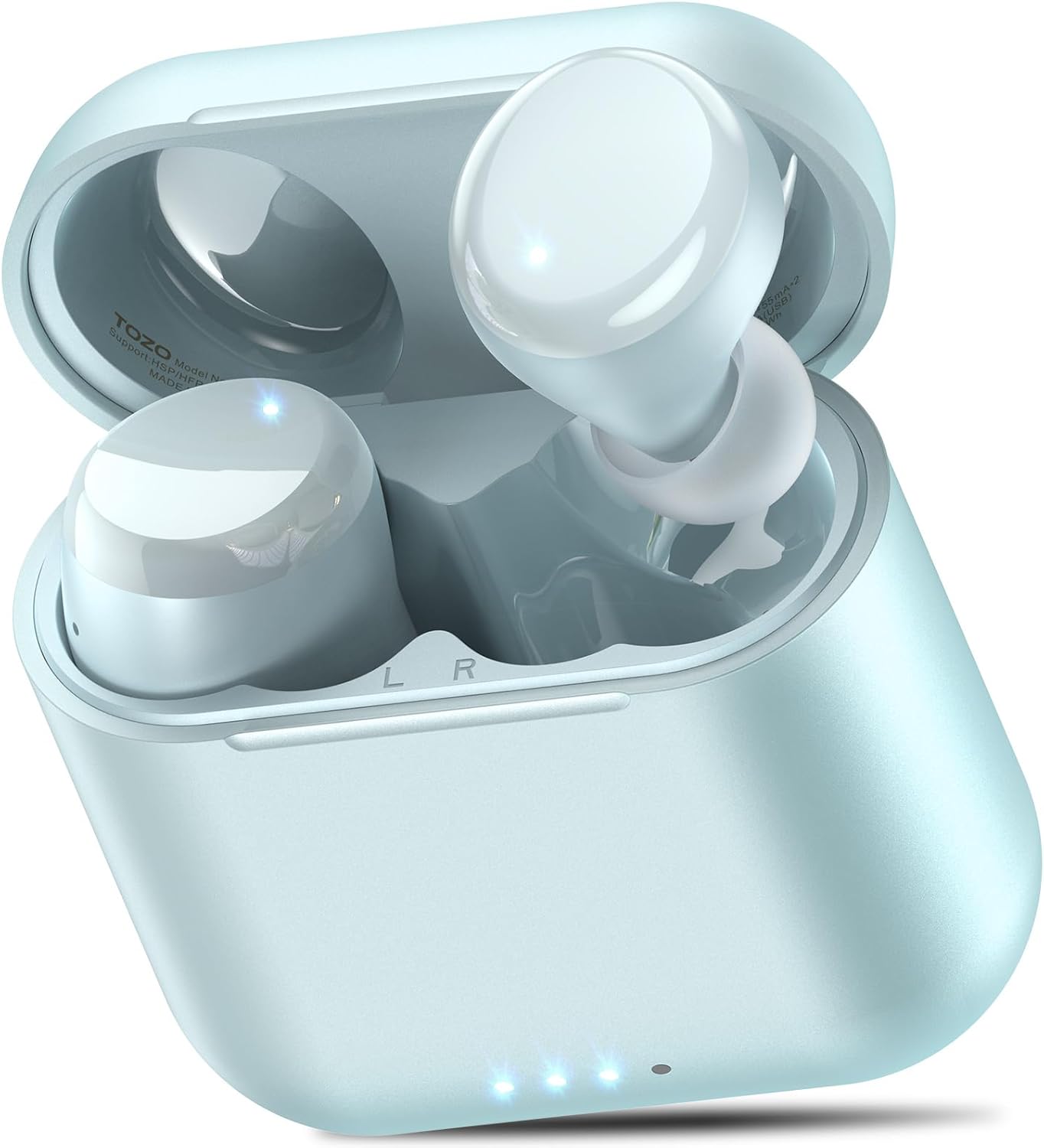 TOZO T6 Wireless Earbuds, Bluetooth 5.3 Ear Buds, Stereo Sound in Ear Headphones, 50 Hours Playtime, Wireless Charging Case, 