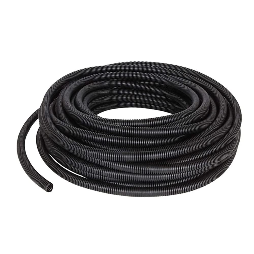 MOCNT Split Loom Wire Auto Split Loom Tubing Wire Conduit Polyethylene Corrugated Flexible Tube Cable Management Sleeve Protection Pipe Cable Tidy Organiser 21mm 10meter