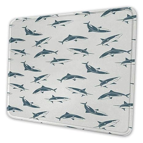 Benutzerdefiniertes Mauspadmuster der Meerestiere mit Haien, die in