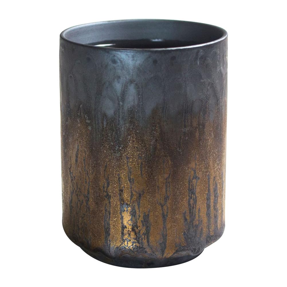 Cabilock Retro Gilded Tea Cup 7.09Oz Earthenware Water Cup for Tea Coffee Milk Household and Office Use Comfortable Grip and Large Capacity