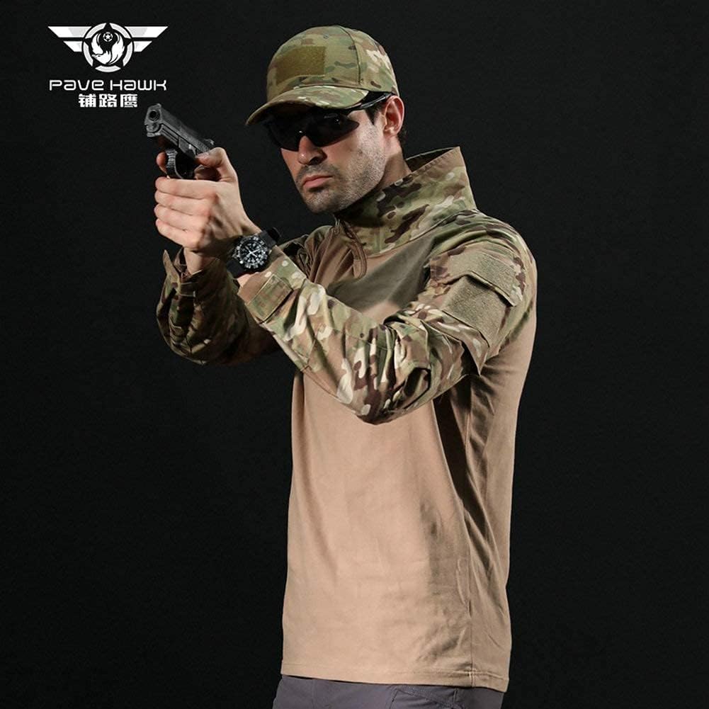 ANTARCTICA Mens Long Sleeve Tactical Shirt T-Shirt Men's Military Rapid Assault Army Combat Rapid Assault Slim Fit: Clothing
