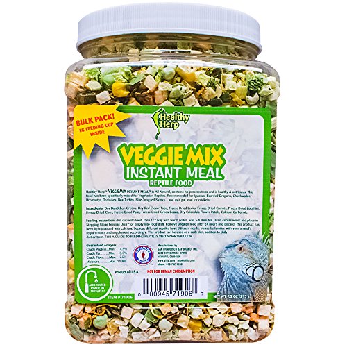 Healthy Herp Veggie Mix Instant Meal Bulk 7.5-Ounce (212.63 Grams) Jar - Thumbnail 5