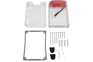 Eujgoov Fire Call Point Cover IP67 Water Proof Heat Proof Pull Station Protective Guard with Secure Snap On Design for Home O