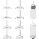 8pcs Nipples for NUK Sippy Straw Cup, Silicone Reusable Baby Bottle Replacements Soft Nipples Practical No Leakage Drinking Tools Suitable for NUK Sippy Cup