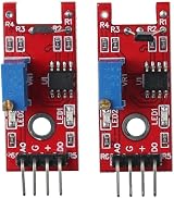 Fudeshe KY-024 Linear Magnetic Hall Switch Sensor Module 5V for Arduino (2 Pack) view 7