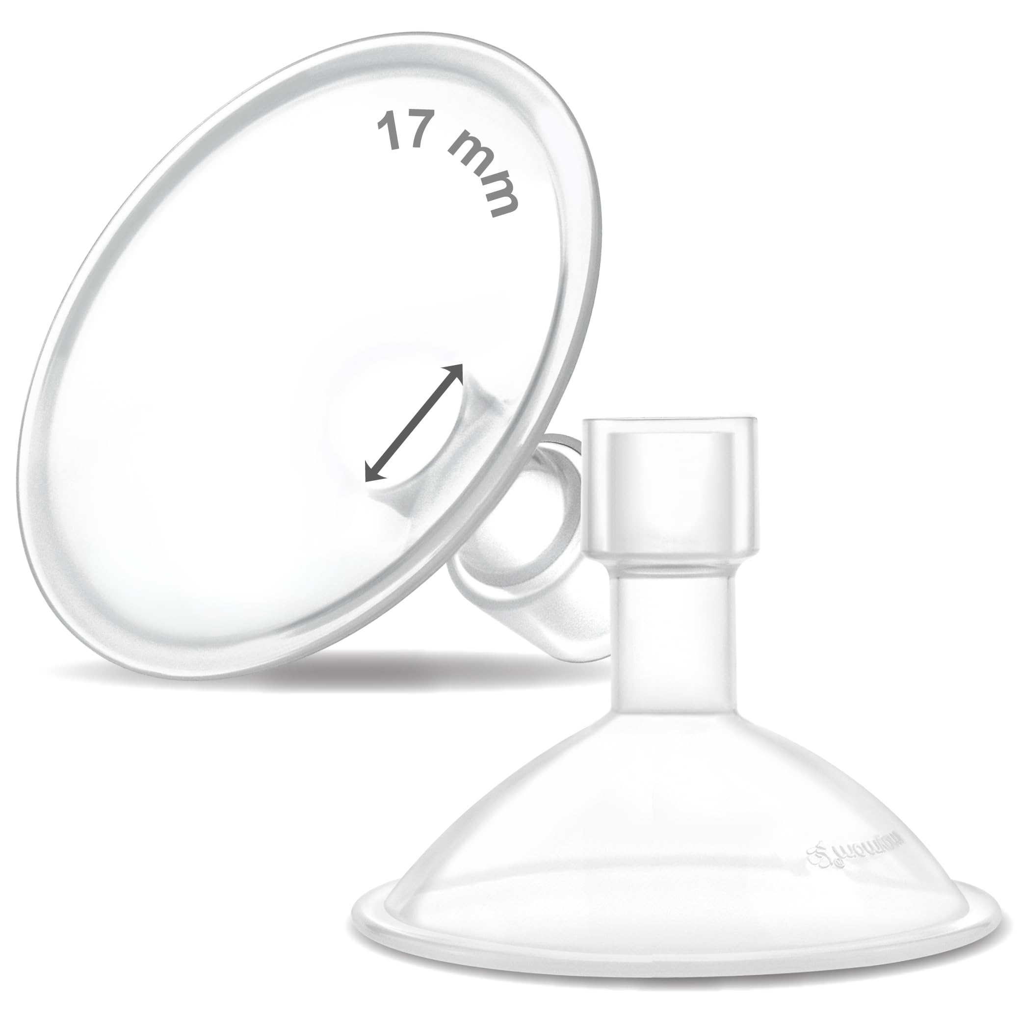 Photo 1 of Maymom MyFit Crater Series 17mm Two-Piece Design Small Breastshield Compatible with Medela Breast Pump Parts; Replace Shields; Fit Flex Connector; 2pc