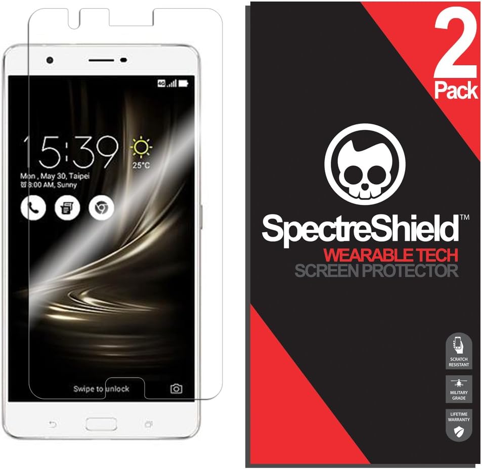 [2-Pack] Screen Protector Compatible with ASUS Zenfone 3 Ultra Screen Protector Case Friendly Accessories Flexible Full Coverage Clear TPU Film