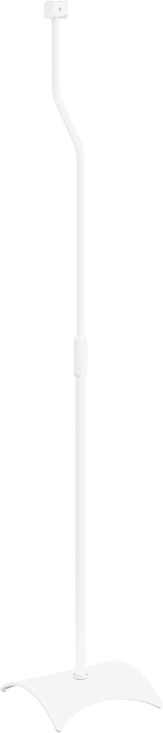 Mahara Floor Standing Speaker Mounts, Pair of Universal White Speaker Stands, Fits Most Branded Speakers - Image 4