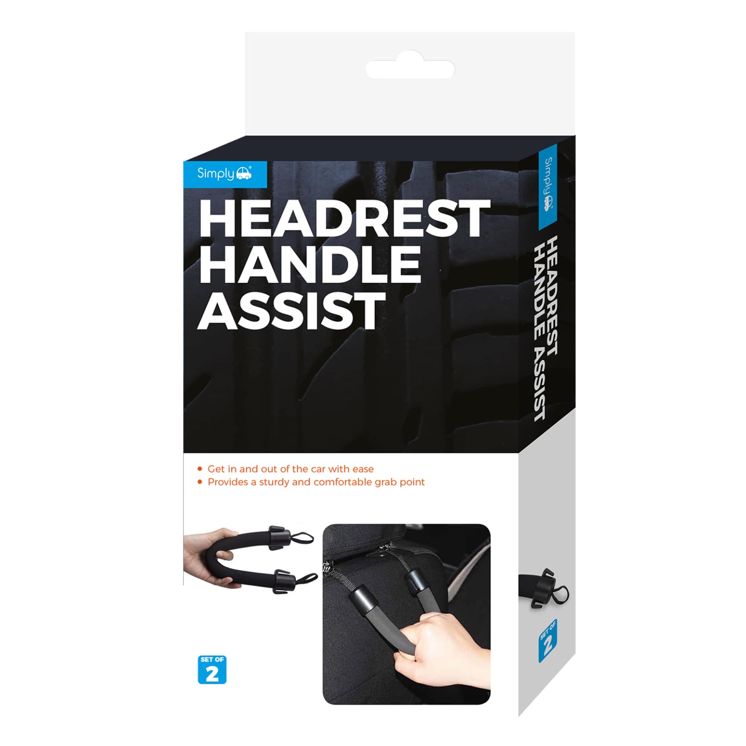 Simply HHA01 Universal Car Headrest Handle Assist, Set of 2