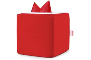 ANNMORE Sleeve for Toniebox, with Cover for Tonie Ears, Stain-Resistant, Red