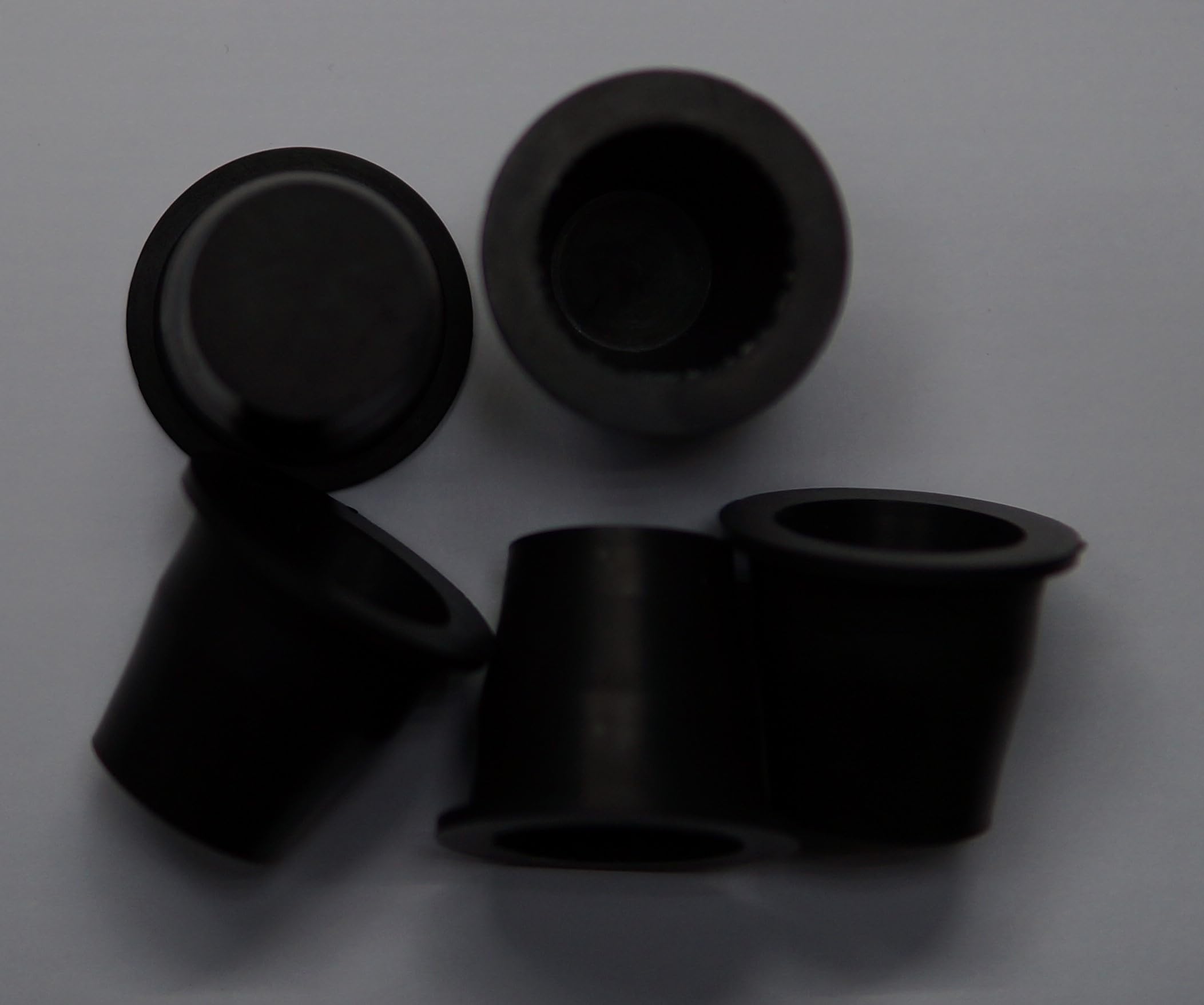 dexierp Protection Force Flanged Tapered insert Cap and Plug For 26-32mm 1-9/64" to 1-1/4" ID Hole Of Tube Bottle Openning (Pack of 5) Reusable Rubber