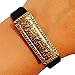 Weekend Wearables Fitbit Alta, Fitbit Flex, Jawbone Up Jewelry to Accessorize Your Fitness Tracker -Classic Polished Antique Gold or Silver Etched Ornate Milan Charm Bracelet Accessory (Aged Gold)