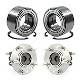 Front Rear Wheel Bearing And Hub Assembly Kit For