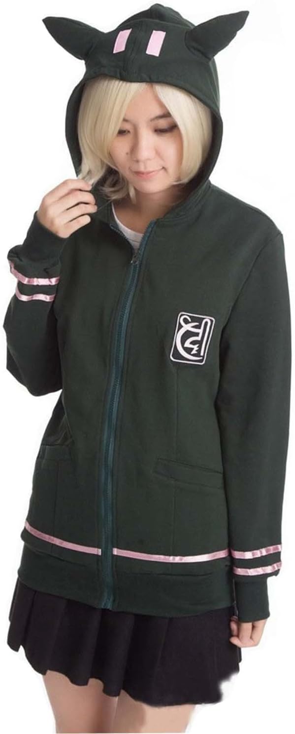 Cosplay Hooded Danganronpa 2 Dangan-Ronpa Chiaki Nanami Coat Zipper Hoodie Jacket