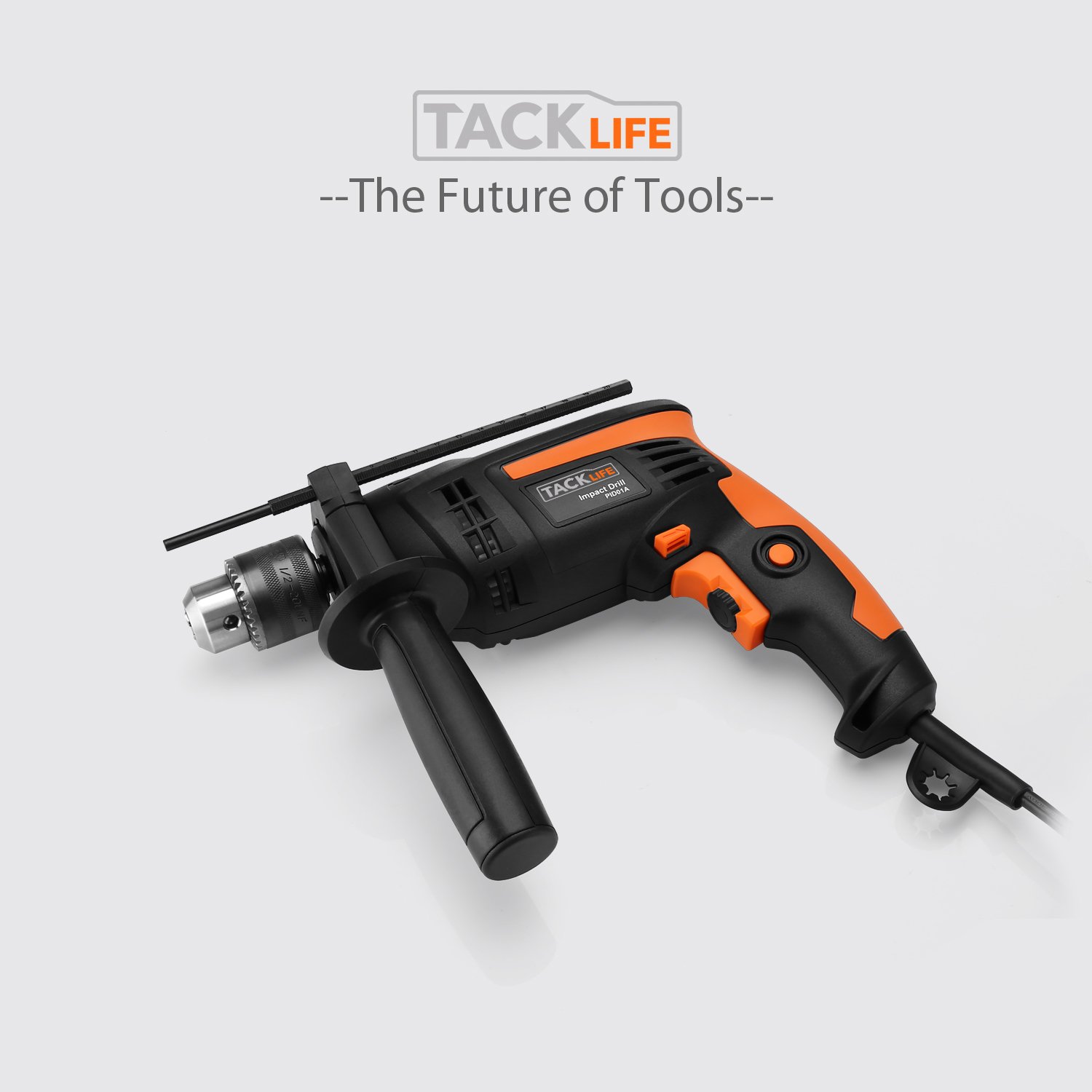 Hammer Drill, TACKLIFE 1/2In. 2800rpm Dual Drills Mode, Variable Speed