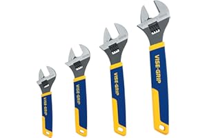 IRWIN VISE-GRIP Adjustable Wrench Set, SAE/MM, 4-Piece (2078706)