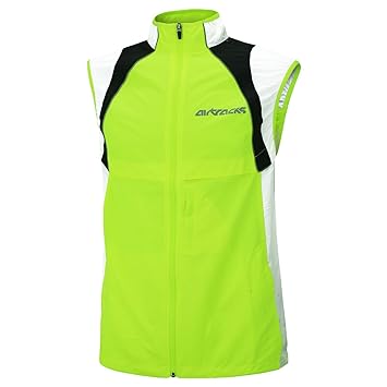 Airtracks Funktions Fahrradweste - Laufweste - Leichte Wind Weste – Radweste – Windabweisend – Wasserabweisend - Reflektieren