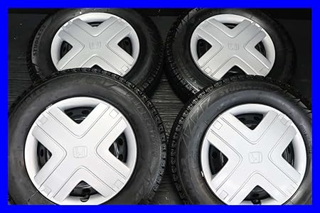 Amazon 送料無料 中古スタッドレスタイヤ 送料無料 4本セット ブリヂストン ブリザックrevo2 145 80r13 ホンダ純正 13x4 0 100 4穴 N Oneに 中古タイヤ W タイヤ ホイールセット 車 バイク