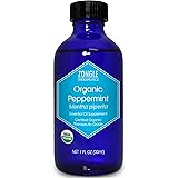 Zongle USDA Certified Organic Peppermint Oil, Safe to Ingest, Mentha Piperita, 1 OZ