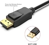 BENFEI DisplayPort to HDMI Cable 3ft DP to HDMI Male Cable Gold Plated view 3
