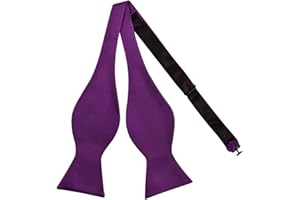 Alizeal Mens Solid Self Bow Tie Jacquard Woven Bowtie for Men Tuxedo