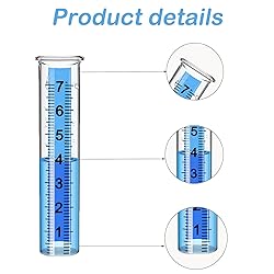Rain Gauge Replacement Tube Glass, 2 Pcs 7 inch