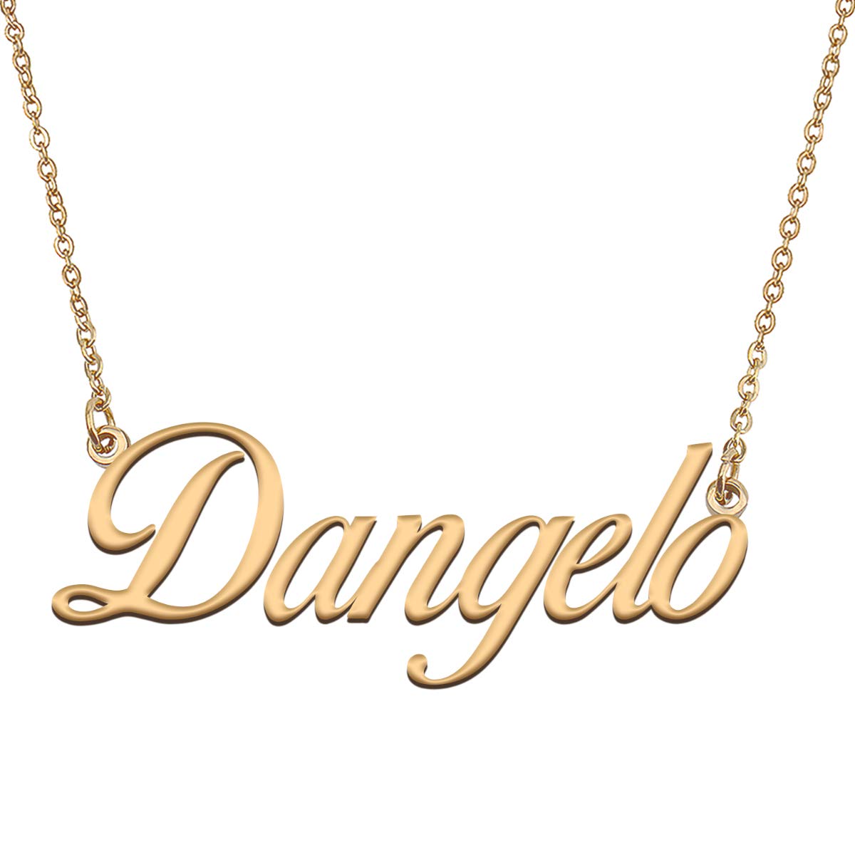 HUAN XUN Customized Custom Simple Any Name Necklace