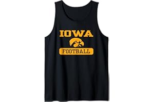 ELITE AUTHENTICS Iowa Hawkeyes Football Officially Licensed Tank Top