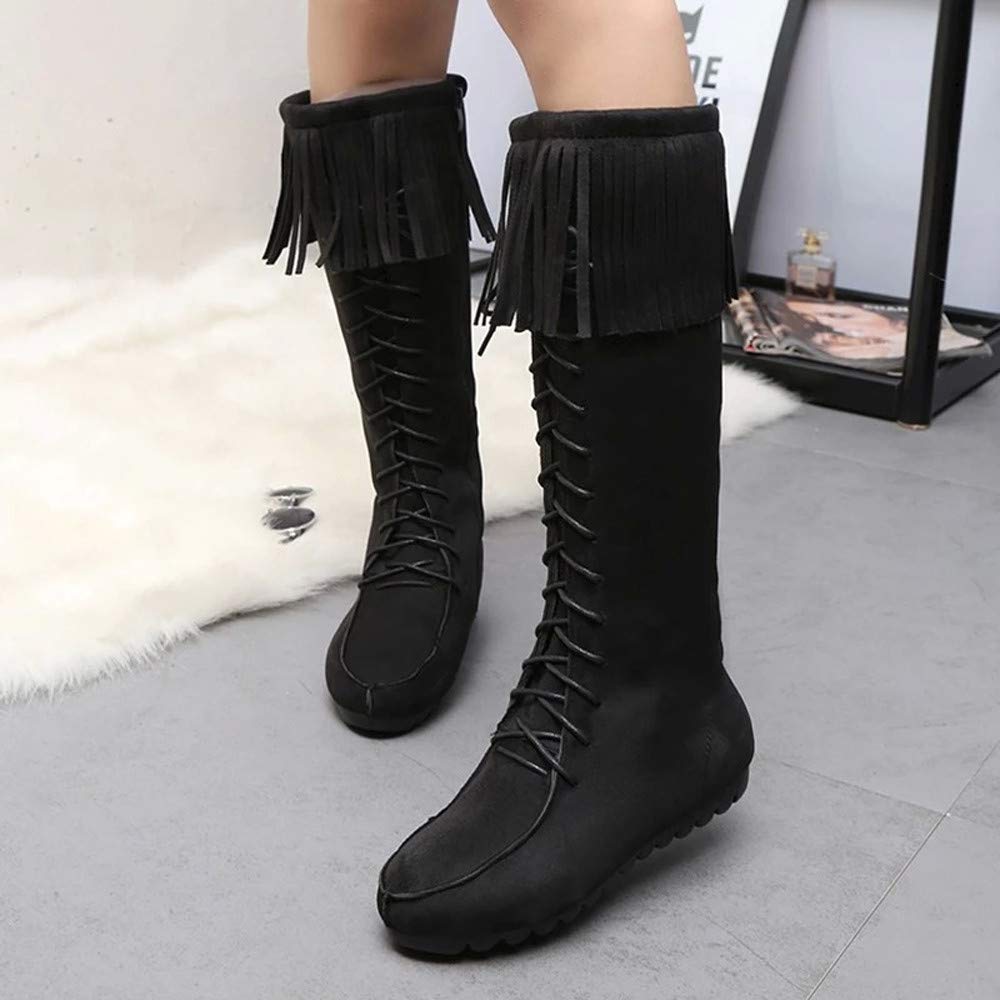 Botas caña alta cordones mujer Clearance