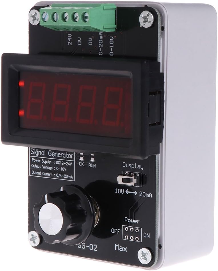 Tyjie Adjustable Current Voltage Analog Simulator 0~20mA Signal Generator for Signal Sources/Valve Adjustment/Inverter Control/PLC