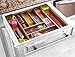 Expandable Bamboo Silverware Organizer 6-8 Slots Adjustable Amazing Drawer Inserts with Deep Dividers. EASY TO INSTALL, Storage of Flatware , Cutlery, Wooden or Stainless Utensil - Kitchen Knives