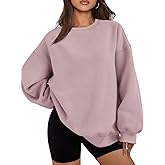 EFAN Womens Oversized Sweatshirts Hoodies Fleece Crewneck Sweaters Casual Tops Comfy Fall Fashion Outfits Winter Clothes 2026