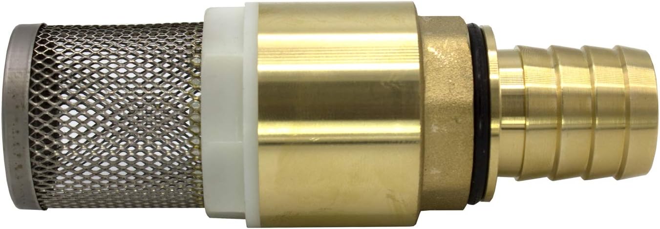Variosan Suction Filter Set, Brass, Foot Valve with Check Valve, Suction Basket, Nozzle and Hose Clamp, 1" - Image 4