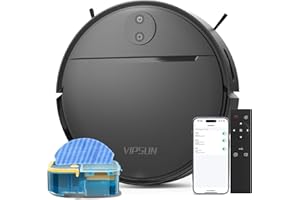 VIPSUN Robot Vacuum and Mop Combo with 4000Pa Suction, APP/Voice/Remote Control, Robotic Vacuums with Personalized Adjustment Setting, Self-Charging, Obstacle Avoidance, Smart Home Robot Aspiradora